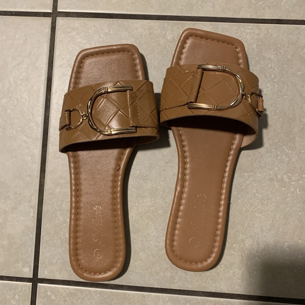 J Marie Women's Sandals Tan Size 8